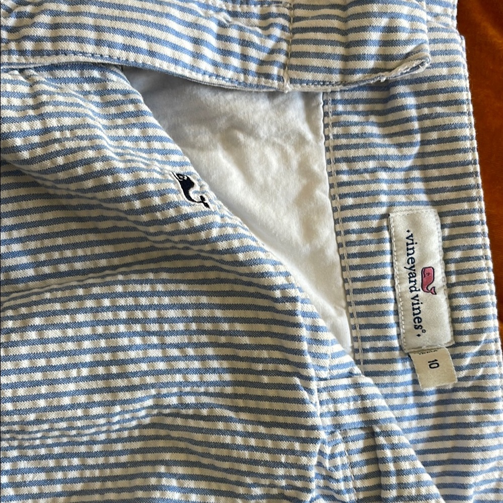 Vineyard Vines Blue and White Striped Shorts